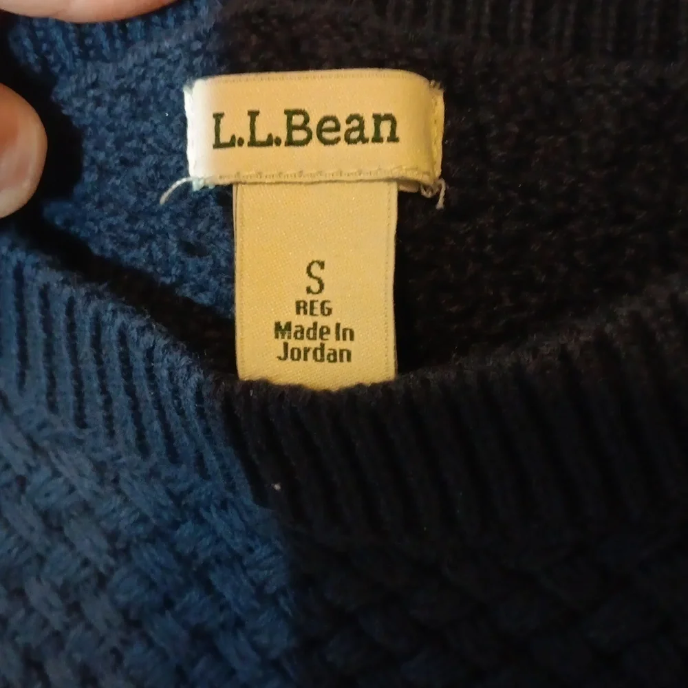 L.L. Bean Blue Crew Neck Sweater S
